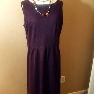 NY collection Plum sleeveless midi dress Large.